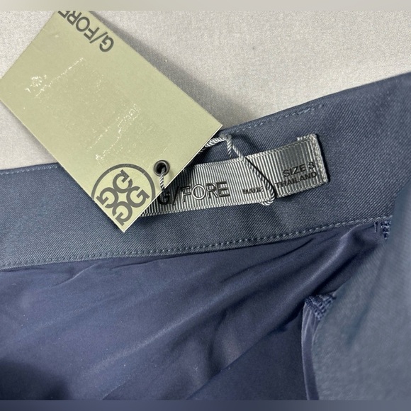 G/FORE G4 Womens Golf Skort Striped 8 Twilight Blue Nylon Spandex - Picture 7 of 9